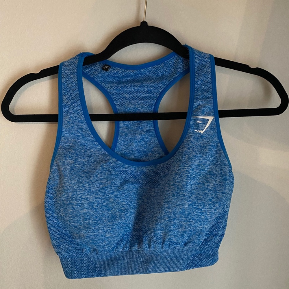 Gymshark Vital Seamless Sporrs Bra in Blue